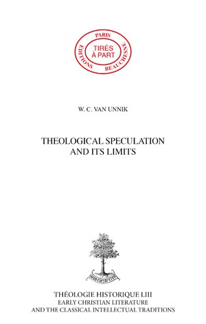 THEOLOGICAL SPECULATION AND ITS LIMITS